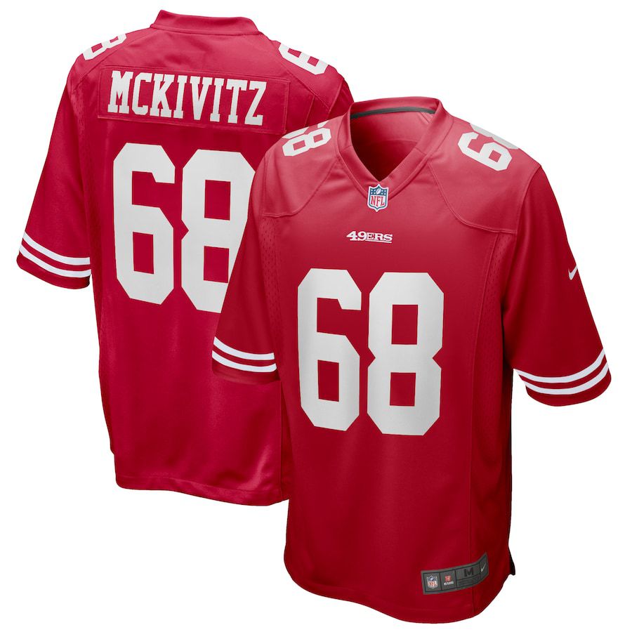 Men San Francisco 49ers #68 Colton McKivitz Nike Scarlet Player Game NFL Jersey->san francisco 49ers->NFL Jersey